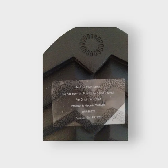 UGG Maxi Graphic RASPBERRY BLACK Platform Slide Sandals Puffy Furry NWOB / NWOT - Picture 11 of 12